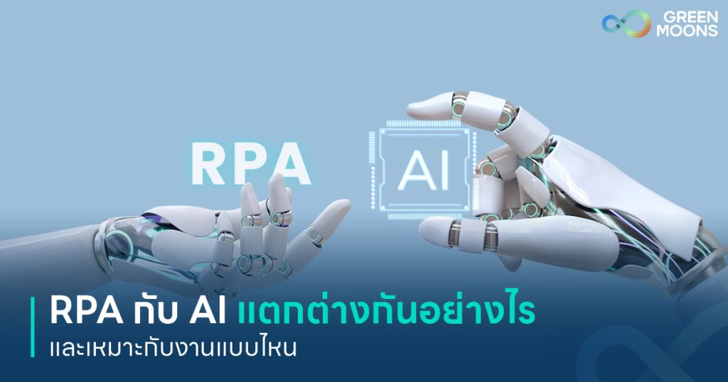 RPA กับ AI แตกต่างกันอย่างไรและเหมาะกับงานแบบไหน ช่วยธุรกิจอย่างไร เลือกใช้ยังไงให้คุ้ม